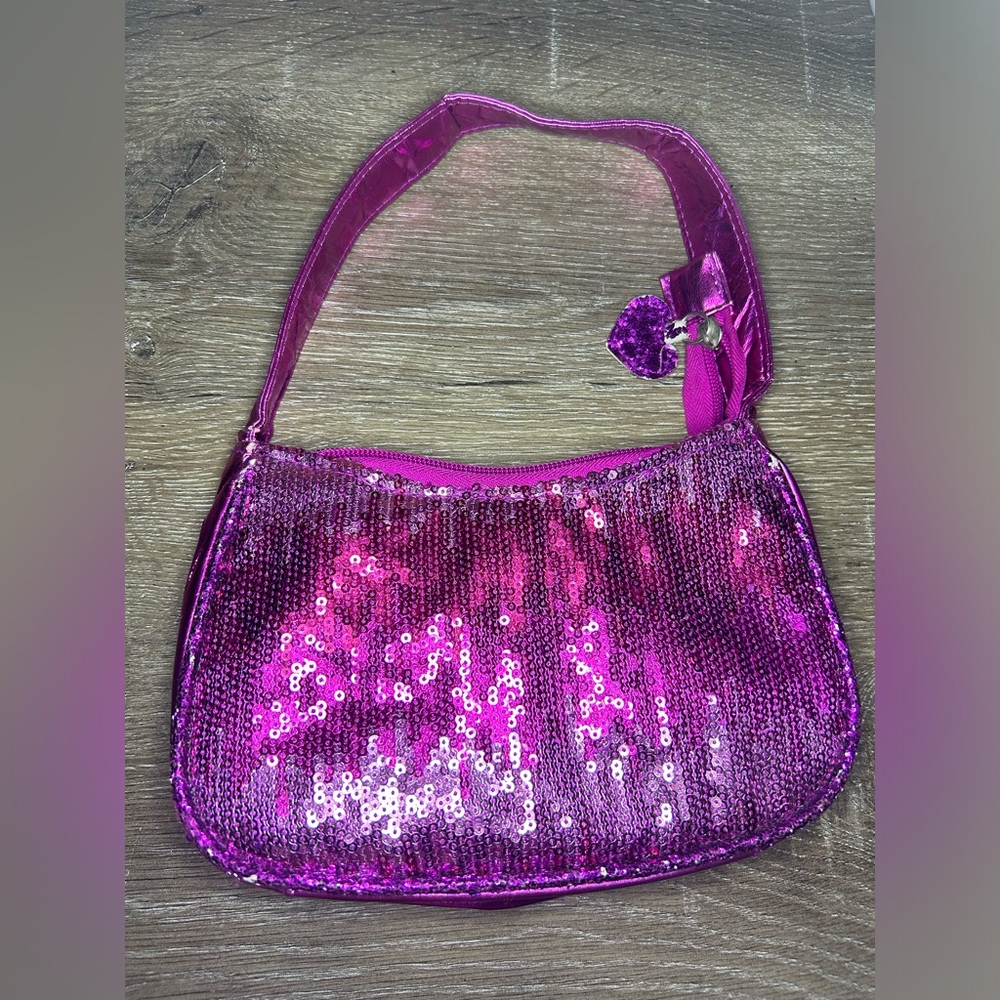 Pink-Purple Sequin Kids Girl Bag